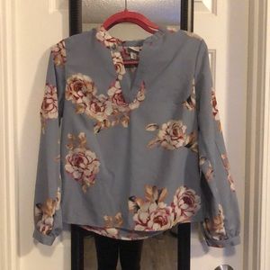 Floral work shirt